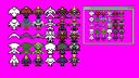 10 sprite characters in 3 steps